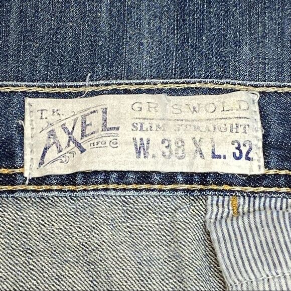 T.k. Axel medium wash slim straight jeans size 32 X 32 - Picture 9 of 16